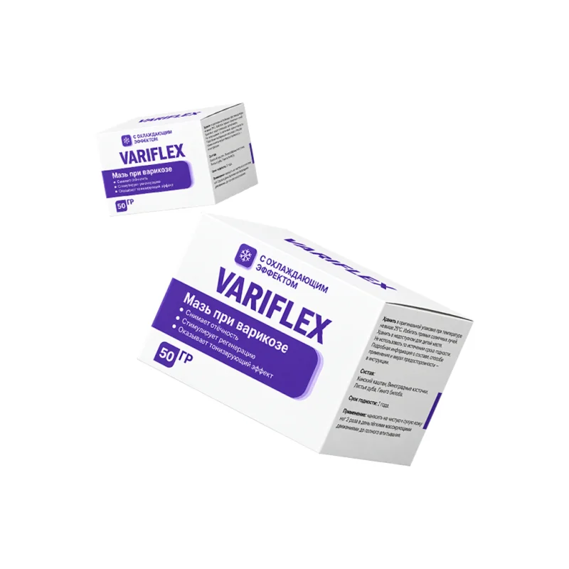 Variflex — две упаковки мази, вид сбоку